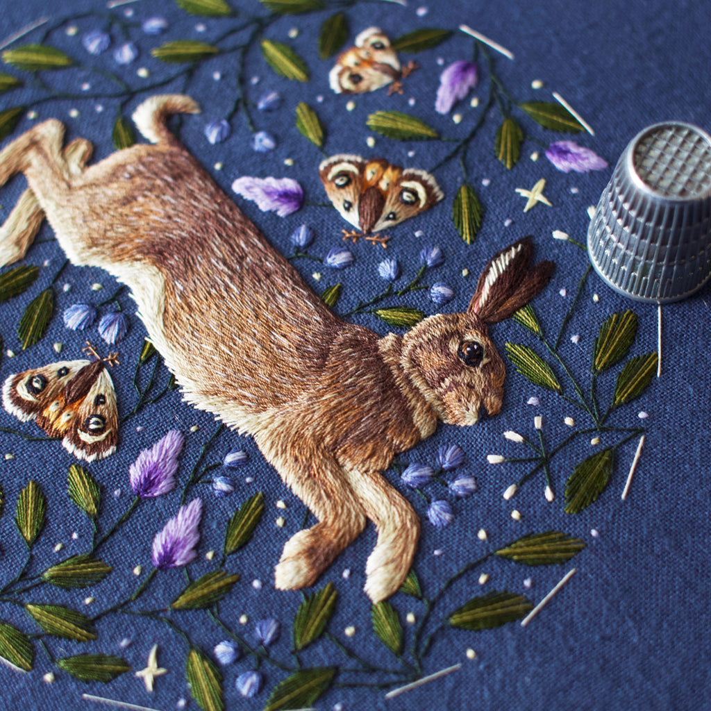 WildLife Animals On Fabric: Embroidery World by Chloe Giordano